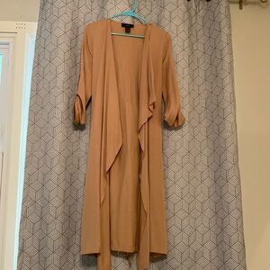 Longline cardigan/waterfall front light weight jacket Sz S